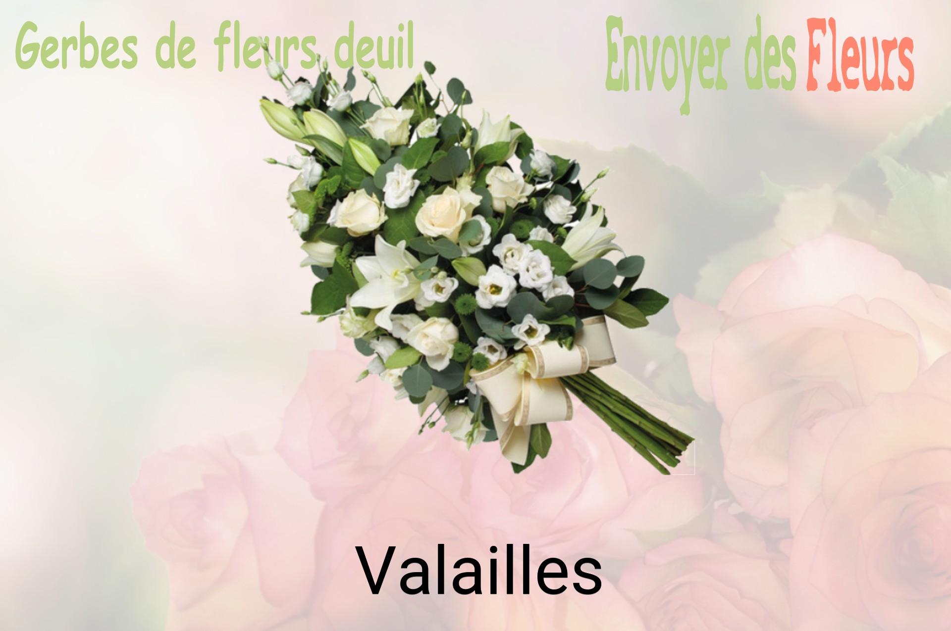 Gerbe de fleurs de deuil livrée à Valailles